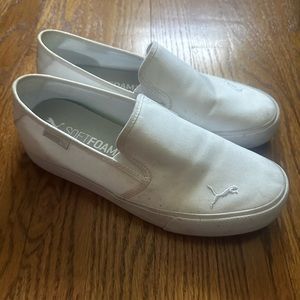 Woman White Slip on Pumas